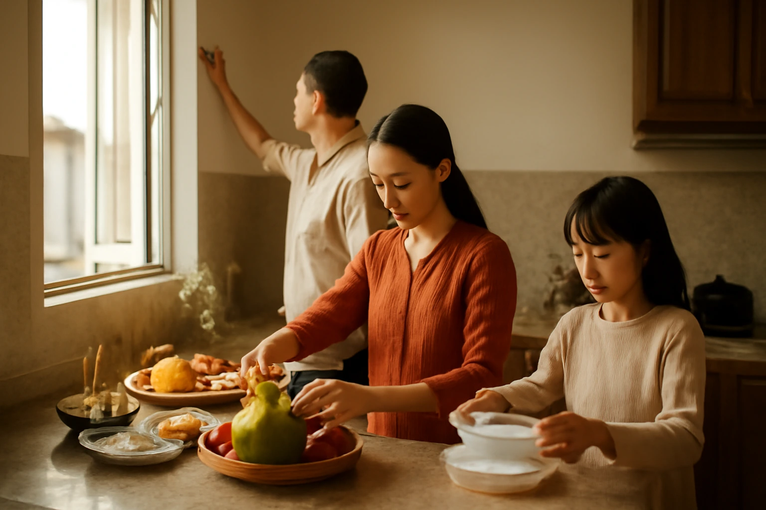 Sau buổi lễ tại nhà: dọn và xử lý đồ lễ